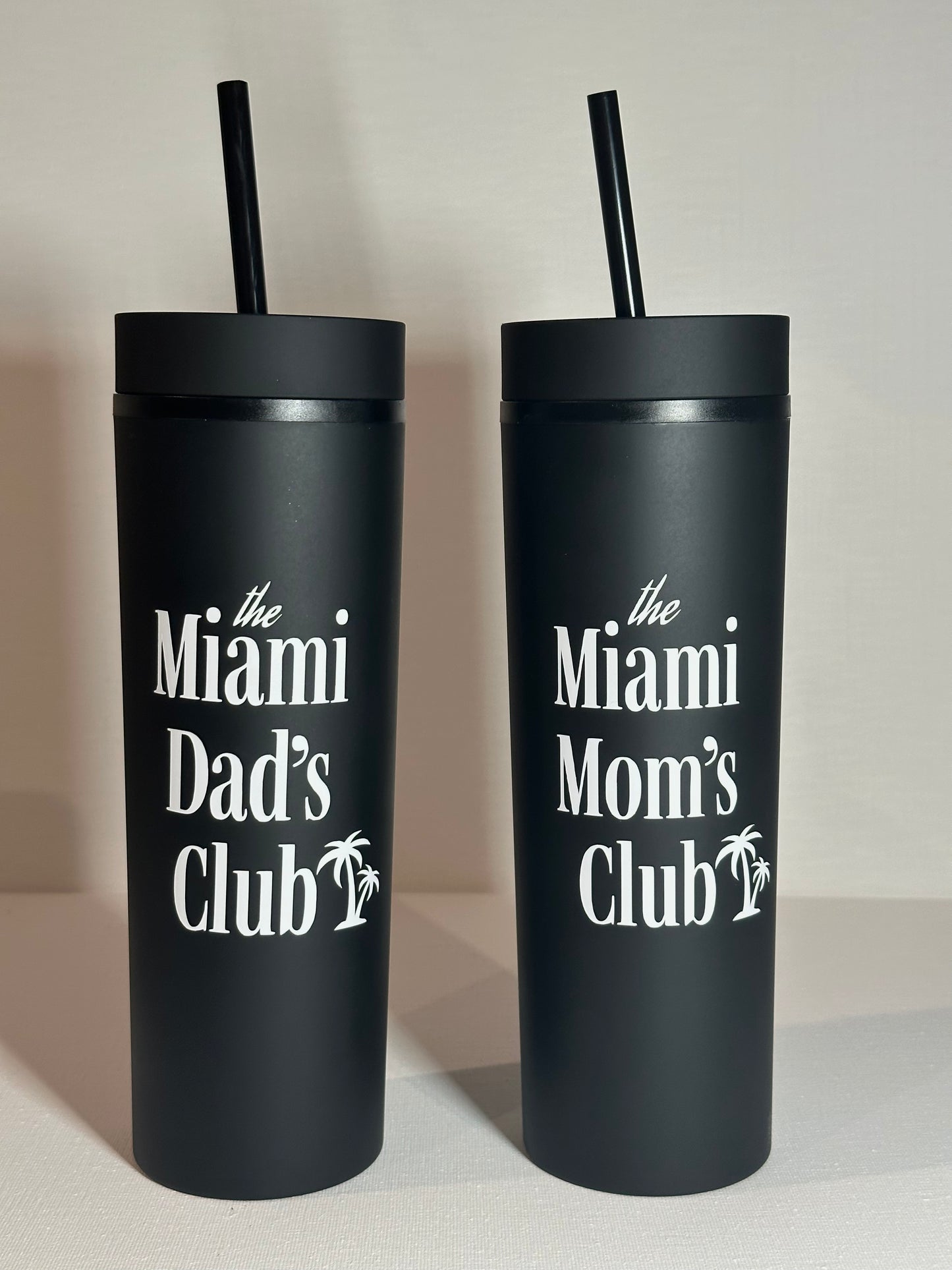 Matte Black Summer Tumbler
