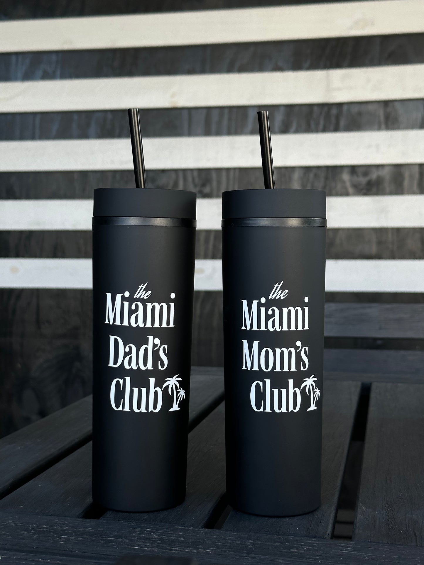 Matte Black Summer Tumbler